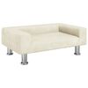vidaXL Lit pour chien cr&egrave;me 70x45x26,5 cm velours