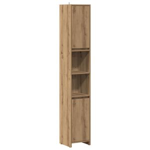 vidaXL Armoire de salle de bain ch&ecirc;ne artisanal 30x30x183,5 cm