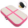 vidaXL Tapis gonflable de gymnastique avec pompe 60x100x15 cm PVC Rose