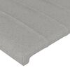vidaXL Cadre de lit sans matelas gris clair 90x190 cm tissu