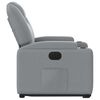 vidaXL Fauteuil inclinable électrique gris clair tissu