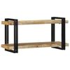 vidaXL &Eacute;tag&egrave;re murale 90x33x45 cm bois de manguier massif brut