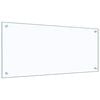vidaXL Protection de cuisine 2 pcs Transparent 90 x 40 cm verre trempé