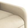 vidaXL Fauteuil inclinable Cr&egrave;me Tissu