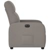 vidaXL Fauteuil inclinable &eacute;lectrique Taupe Tissu