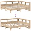 vidaXL Lit biblioth&egrave;que sans matelas 180x200 cm bois massif de pin
