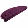 vidaXL Tapis d'escalier 20 pièces 65 x 21 x 4 cm Violet Demi-rond Grand