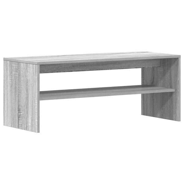 vidaXL Meuble TV Sonoma gris 100x40x40 cm Bois d'ing&eacute;nierie