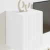 vidaXL Meuble TV mural 2 pcs Blanc 30 x 31 x 40 cm Bois d'ing&eacute;nierie
