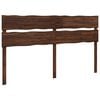 vidaXL T&ecirc;te de lit en bois brut ROSTOCK Marron fonc&eacute; 200 cm