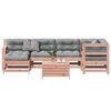vidaXL Salon de jardin 7 pcs avec coussins bois massif douglas