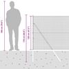vidaXL Poteau de cl&ocirc;ture. Argent&eacute; 25 x 1,2 m (maille 19 x 19 mm) Acier