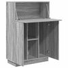 vidaXL Bureau Gris Sonoma 71.5 x 31.5 x 106.5 cm Bois d'ing&eacute;nierie