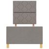 vidaXL Cadre de lit avec t&ecirc;te de lit Taupe 80 x 200 cm tissu