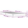 vidaXL Cadre de lit sans matelas sonoma gris 100x200 cm