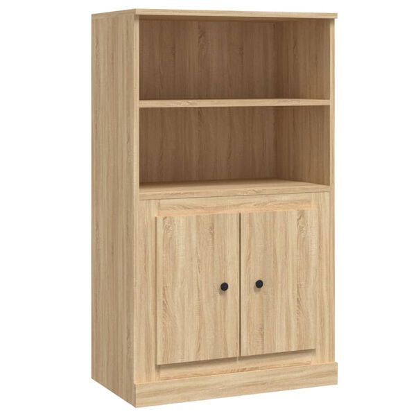 vidaXL Buffet haut chêne sonoma 60x35,5x103,5 cm bois d'ingénierie