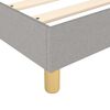 vidaXL Sommier à lattes de lit avec matelas Gris clair 160x200cm Tissu