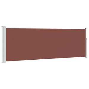 vidaXL Auvent lat&eacute;ral r&eacute;tractable de patio 100x300 cm Marron