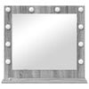 vidaXL Miroir de vanit&eacute; Rectangulaire Gris Sonoma 60 x 55 x 18 cm