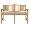 vidaXL Banc de jardin 149,5x60x90 cm bois de teck solide