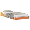 vidaXL Cadre de lit Brun cire 80 x 200 cm Pin massif