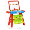 vidaXL Ensemble 3 en 1 de chevalet et bureau d'apprentissage enfant