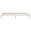vidaXL Cadre de lit sans matelas blanc 90x190 cm bois de pin massif