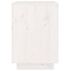 vidaXL Table de chevet Blanc 40x35x50 cm Bois de pin solide