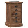 vidaXL Commode avec tiroir Marron 35 x 30 x 60 cm Bois de teck massif