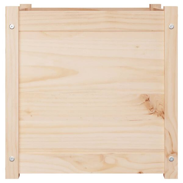 vidaXL Jardini&egrave;res d'ext&eacute;rieur 2 pcs 50x50x50 cm bois de pin massif