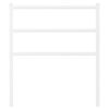 vidaXL Tête de lit métal blanc 75 cm