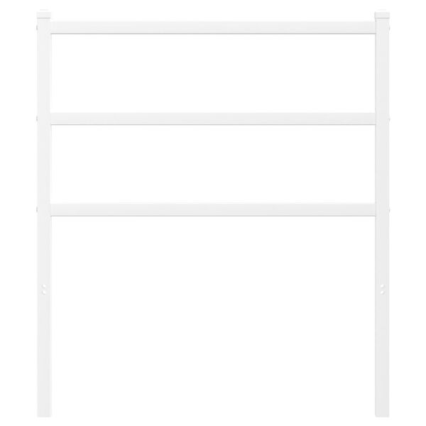 vidaXL Tête de lit métal blanc 75 cm