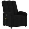 vidaXL Fauteuil inclinable de massage noir tissu