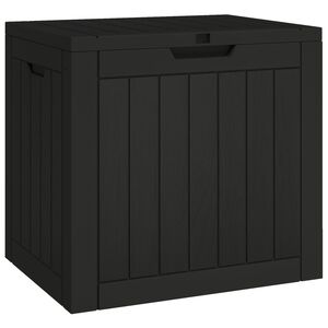vidaXL Bo&icirc;te de stockage de jardin noir 55,5x43x53 cm polypropyl&egrave;ne