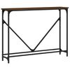 vidaXL Table console ch&ecirc;ne marron 102x22,5x75 cm bois d'ing&eacute;nierie