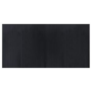 vidaXL Tapis rectangulaire noir 100x200 cm bambou
