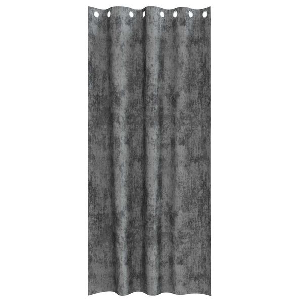 vidaXL Rideaux en velours 2 pcs Gris 260 x 140 cm Velours