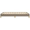 vidaXL Cadre de lit sans matelas taupe 120x190 cm tissu