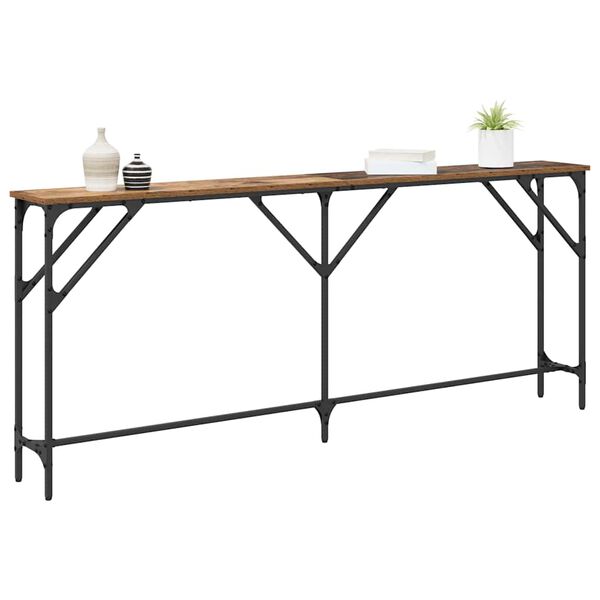 vidaXL Table console Bois Ancien 180 x 23 x 75 cm