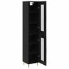 vidaXL Haut Armoire Chêne noir 34,5 x 34 x 180 cm Bois d'ingénierie