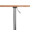 vidaXL Table de bar &Oslash;50x89,5 cm bois massif de h&ecirc;tre