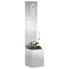 vidaXL Écran de confidentialité de jardin Floral Argenté 32 x 140 cm
