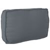 vidaXL Coussin pour dossier de palette Anthracite 70 x 40 x 12 cm