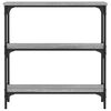 vidaXL Table console sonoma gris 75x22,5x75 cm bois d'ingénierie