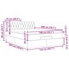 VidaXL Cadre de lit ottoman et matelas gris clair 140x200 cm tissu