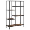 vidaXL &Eacute;tag&egrave;re &agrave; livres 80x30x120 cm Acier et bois d'ing&eacute;nierie