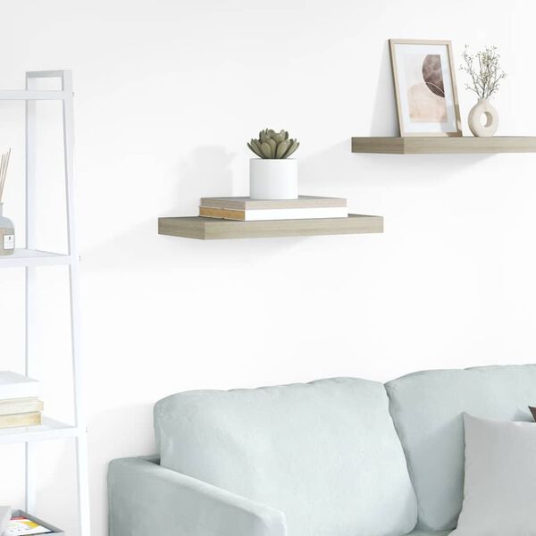 vidaXL &Eacute;tag&egrave;re murale flottante ch&ecirc;ne 50x23x3,8 cm MDF