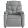 vidaXL Fauteuil de massage inclinable &eacute;lectrique gris clair tissu