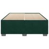 vidaXL Cadre de lit sans matelas vert fonc&eacute; 140x190 cm velours