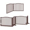 vidaXL Barri&egrave;re pour chien porte pliable 8 panneaux bois de peuplier